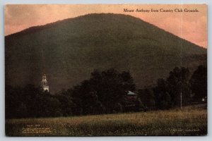 Hand Colored  Bennington  Vermont   Mount Anthony     Postcard