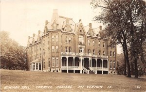 J53/ Mt Vernon Iowa RPPC Postcard c1930s Bowman Hall Cornell College 68