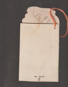 Vintage HALLOWEEN c1930 BRIDGE TALLY Cat Bat WITCH CAULDRON EX CARPENTIER