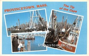Home Port of a Large Fishing Fleet - Provincetown, Massachusetts MA Postcard