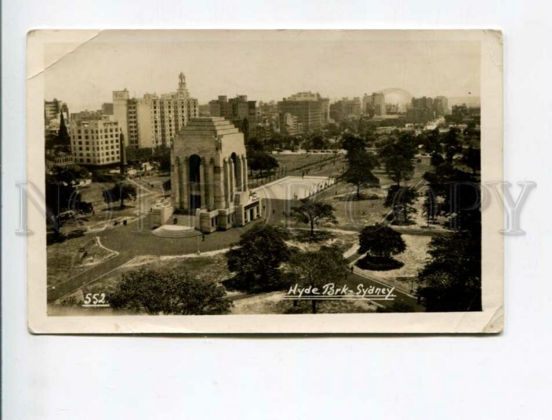 3174133 AUSTRALIA SYDNEY Hyde Park Vintage photo postcard