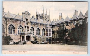 OXFORD Oriel College Front Quad ENGLAND UK Postcard