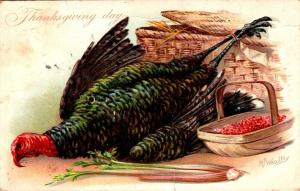 Thanksgiving With Turkey 1907 Tucks