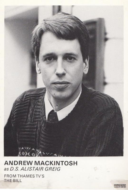 Andrew Mackintosh as DS Alistair Greig in ITV The Bill Cast Card Photo