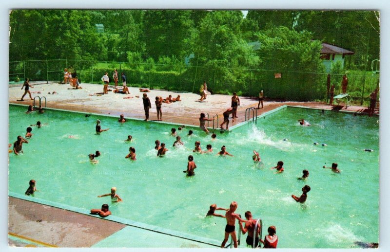 NEWMARKET, Ontario, CANADA  Peter Gorman SWIMMING POOL  c1980s  Postcard