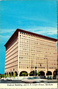 Spokane, WA Washington  FEDERAL BUILDING & U.S. COURT HOUSE  4X6 Postcard