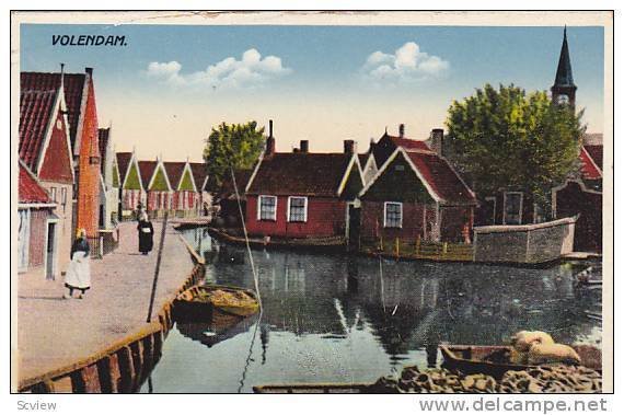 Partial Scene, Boat, Volendam (North Holland), Netherlands, 1910-1920s