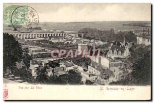 Old Postcard Chateau of Saint Germain View Pecq