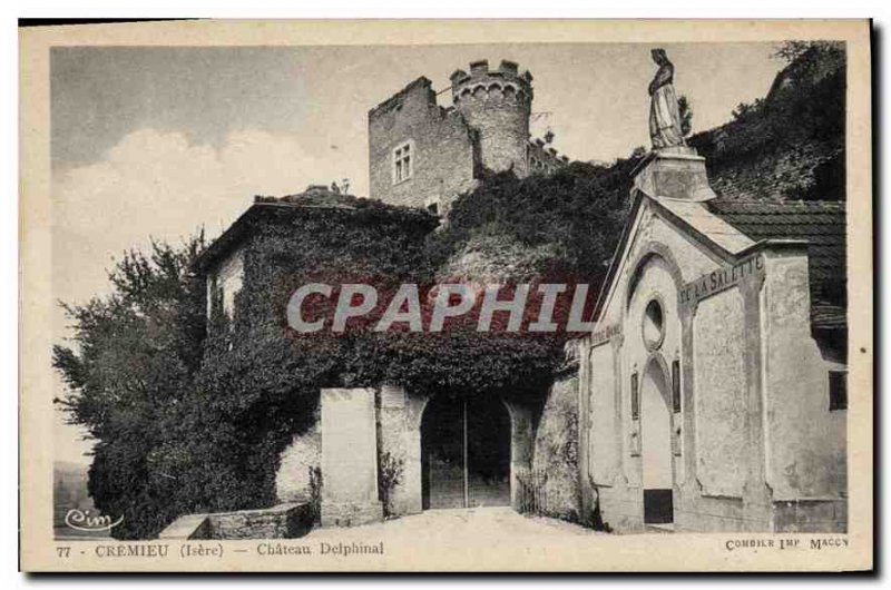 Postcard Old Cremieu Isere Chateau Delphinal