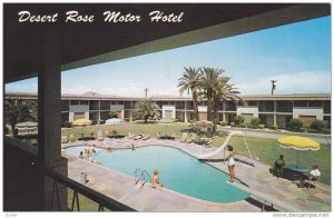 Swimming Pool, Water Slide, Desert Rose Motor Hotel, Phoenix, Arizona, 40-60´s