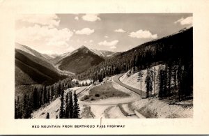 Colorado Red Mountain From Berthoud Pass Highway 1948 Real Photo