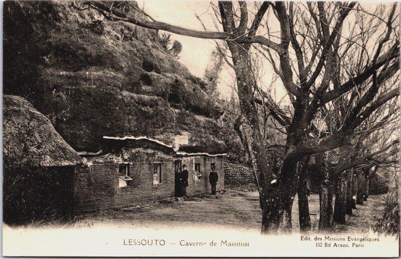 Lesotho Lessouto Caverne de Massitissi South Africa Vintage Postcard C119