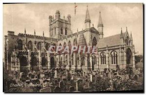 Old Postcard Chester Cathedral