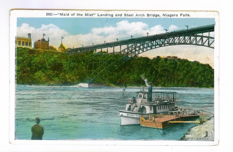 'Maid of the Mist' Landing, Steel Arch Bridge, Niagara Falls, unused