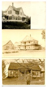 3 RPPC's - Houses