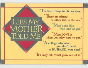 Postcard Lies My Mother Told Me: