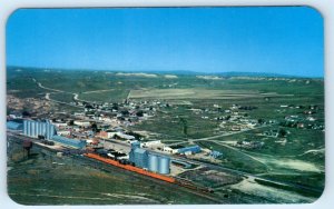 CHUGWATER, Wyoming WY ~ BIRDSEYE VIEW Platte County c1950s Postcard