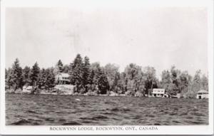 Rockwynn Lodge Rockwynn Ontario ON Muskoka RPPC c1952 Real Photo Postcard E15