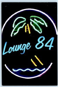 NEWARK, CA ~ Courtyard by Marriott LOUNGE 84 Night Neon Sign 4x6 Postcard