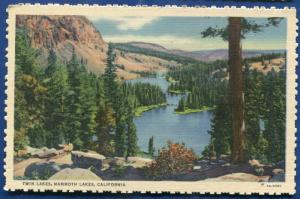 Twin Lakes Mammoth Lakes California ca Willard photo postcard