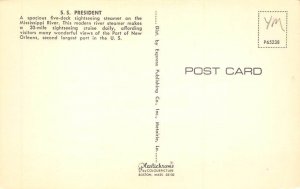 SS President Ferry Boats Ship Postcard