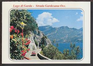 Gardesana Road Garda Lake Salo Italy Postcard BIN 