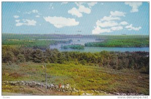 View of Damariscotta Lake from the Belfry of the Bunker Hill Baptist Church, ...