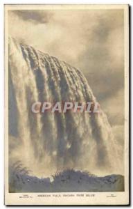 Old Postcard American Niagara Falls from below (raised)