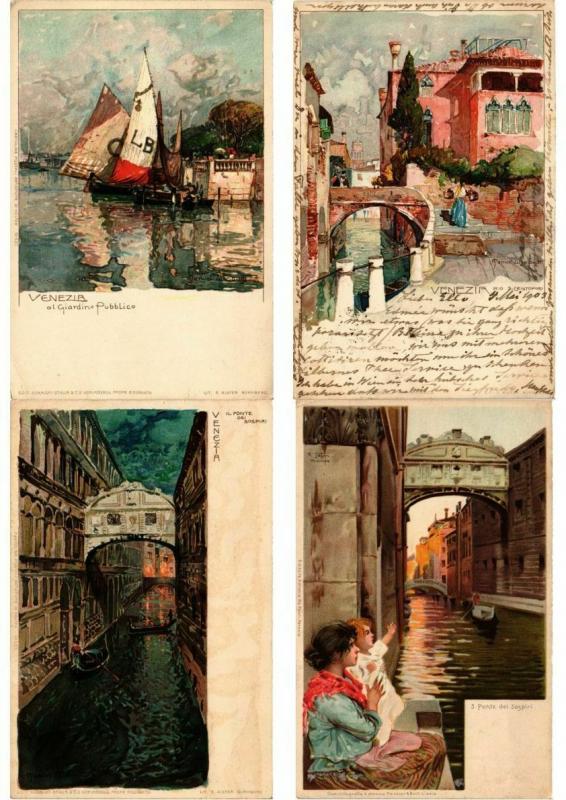  ITALIE  ITALY LITHOGRAPHY LITHO 300 Cartes Postales Pre-1920