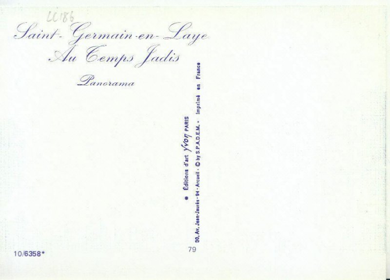 France Postcard - Saint-Germain-En-Laye - Au Temps Jadis - Panorama - Ref TZ2846
