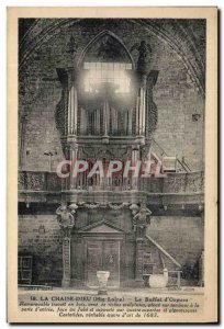 Old Postcard La Chaise Dieu Organ Buffet d & # 39orgues