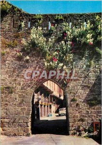 Modern Postcard St Jean Pied de Port (B P) A Medieval Old Gate and Church Street