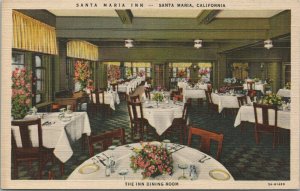 USA Santa Maria Inn California Linen Postcard 03.57