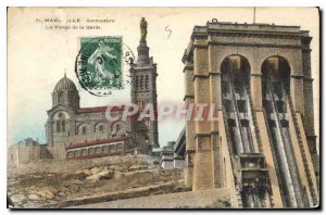 Postcard Old Marseille Elevators The Virgin of the Guard