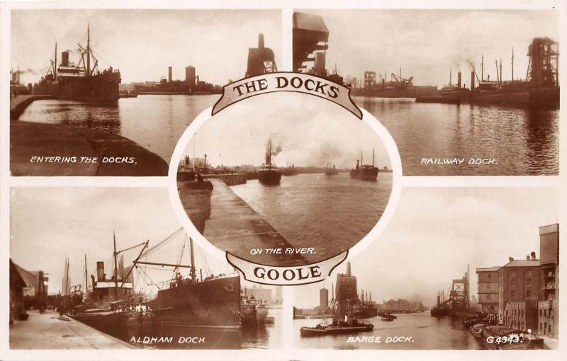 BR61793 the docks goole real photo ship bateaux  uk