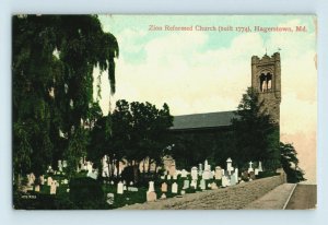 Circa 1900-08 Zion Reformed Church, Hagerstown, MD Vintage Postcard P23 