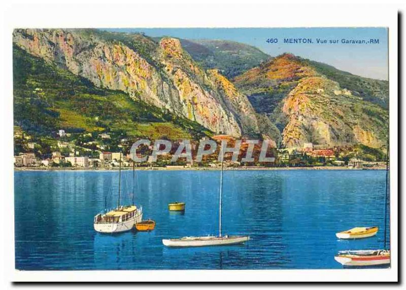 Menton Old Postcard views Garavan