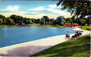 Postcard WATER SCENE Jersey City New Jersey NJ AL3467