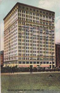 Illinois Chicago Railway Exchange Building 1908 Rotograph