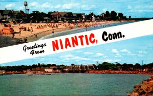 Greetings From Niantic Connecticut Split View