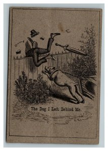 Vintage 1880's Victorian Trade Card Great American Tea Company - Guard Dog Humor