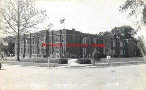 IA, Indianola, Iowa, RPPC, High School Building, Exterior, LL Cook Photo No 6518