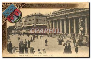 Postcard Old Bordeaux Place de la Comedie