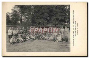 Old Postcard Children Colony School of Paris 12th district Villeblevin Yonne ...