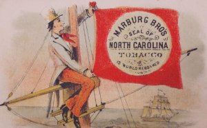 1800s Centennial Expo Seal North Carolina Smoking Tobacco Marburg Trade Card 3