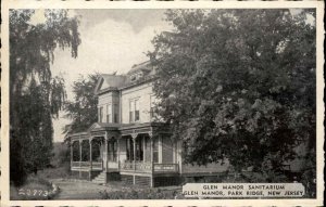 Park Ridge NJ New Jersey Glen Manor Sanitarium c1940 Postcard