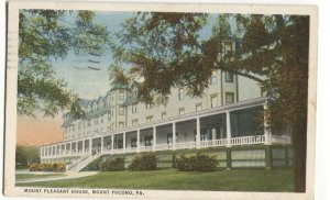 Postcard Mount Pleasant House Mount Pocono PA 1924