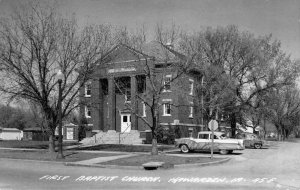 Real Photo Postcard First Baptist Church in Hawarden, Iowa~121931