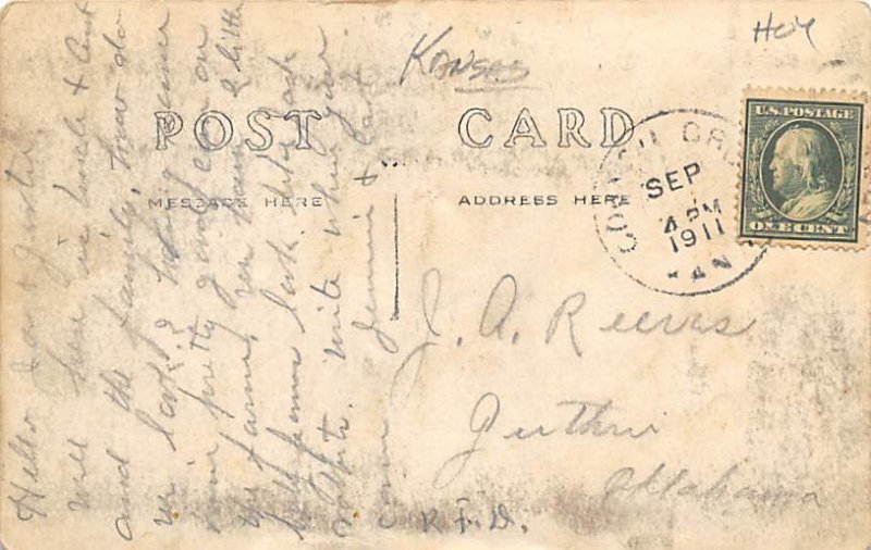 House with Horses in Front real photo Misc Kansas