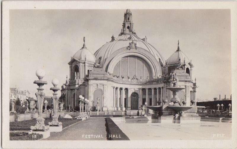 California Postcard Panama–Pacific International Exposition RPPC FESTIVAL HALL
